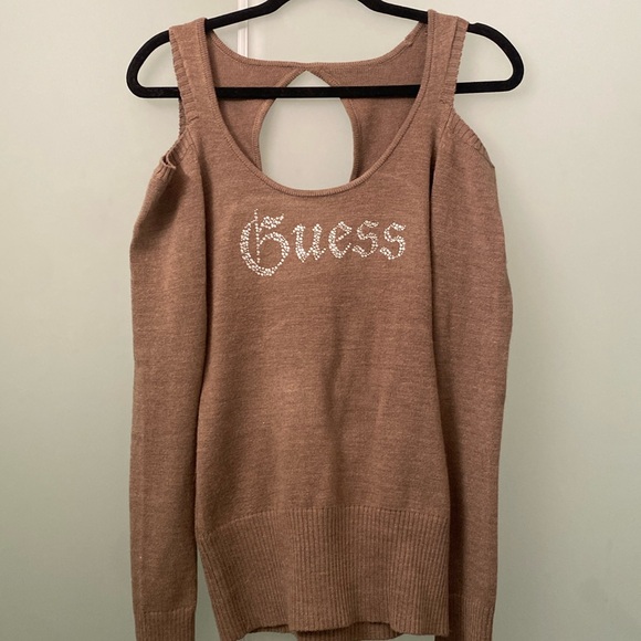 Women’s size Large GUESS sweater with Rhinestones - Picture 2 of 3